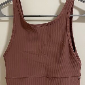 lululemon athletica Ribbed Tank Top in Dusty Rose Brown